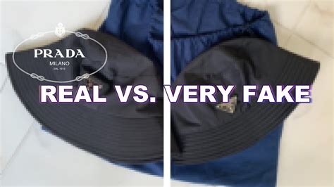 how to spot a fake prada bucket hat|prada bucket hat authenticity check.